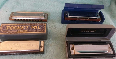 hohner special 20 harmonica - Blue Harp - Pocket Pal Lot - Image 1 of 4