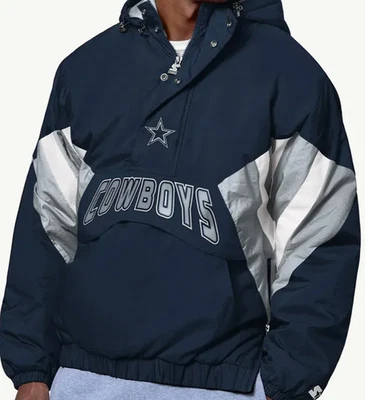 CHAQUETA SUÉTER ARRUGADA BREAKAWAY OFICIAL DE LOS DALLAS COWBOYS ALINEACIÓN INICIAL DE LA NFL Foto 1 de 2