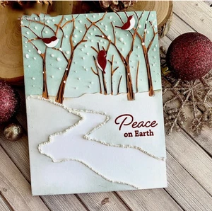 Forest Path Metal Cutting Dies Scrapbook Album Paper Card Embossing Stencil UK - Picture 1 of 4