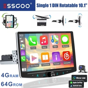 Radio Estéreo Coche Pantalla Táctil Giratoria 10.1" Android 14 GPS BT SUB 64G Cámara - Imagen 1 de 17
