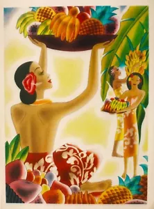 Original vintage print HAWAII MADISON CRUISE LINES 1948 MENU FOLDER - Picture 1 of 1