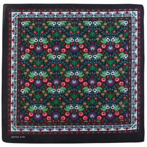 Bandana Turkish Colourful Paisley on Black 1pce 54cm 100% Cotton Head Wrap Scarf - Picture 1 of 1