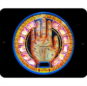 Signo de metal Fortune Teller 10x8 máquina quiromancia símbolos de tinta manual bruja de lectura - Imagen 1 de 2