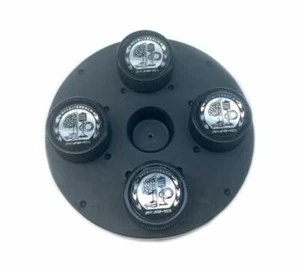 Genuine Mercedes Benz AMG Tire Valve Stem Cap Set Of 4 Black NEW Q66472004 - Picture 1 of 3
