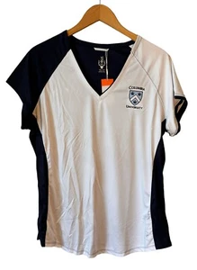 CBUK NCAA Columbia University Womens Short Sleeve Presley V-Neck Size XXL 2XL - Picture 1 of 6