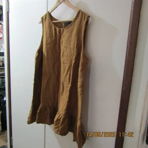 Size 16 Ladies Sweet Princess Highway Khaki Dress Like New - Picture 1 of 11
