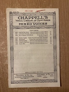 Carino Mio di Lerner & Loewe SATB spartiti vintage (1952) - Foto 1 di 2