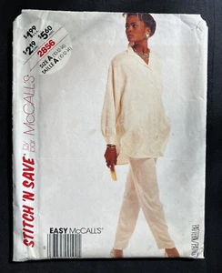McCall's 2856 Misses Shirt & Pants Stitch 'N Save 1986 Pattern size 10-14 Uncut - Picture 1 of 2