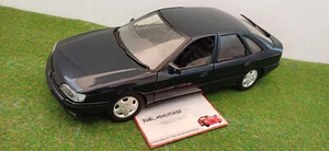 RENAULT SAFRANE bleu vert échelle 1/18 fab SOLIDO voiture miniature d collection - Foto 1 di 8
