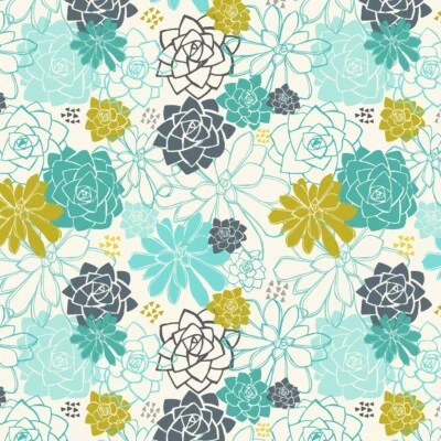 Boho Garden by Teresa Magnuson Retro Bohemian fabric BTHY half yard - Image 1 of 2