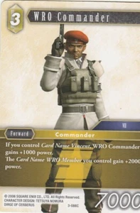 FINAL FANTASY TCG 1 X WRO COMMANDER 3-086C - COMMUN N0T FOIL - EARTH - Picture 1 of 1