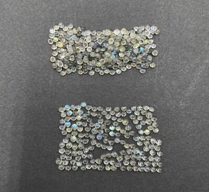 Natural Labradorite Round Cabochon Loose Gemstone Lot 100 Pcs 3 MM - Picture 1 of 4