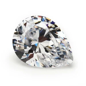 Piedra preciosa suelta blanca facetada calidad pera circonita cúbica AAA de 2,5x3 mm calibrada - Imagen 1 de 24