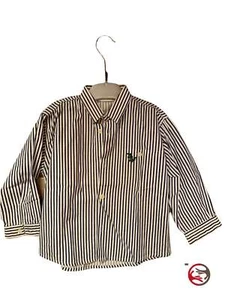 Camicia righe manica lunga bimbo 4anni - Foto 1 di 1