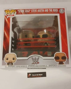 Funko Pop! WWE Moment Stone Cold Steve Austin Vs The Rock in the Ring Pop - Imagen 1 de 1