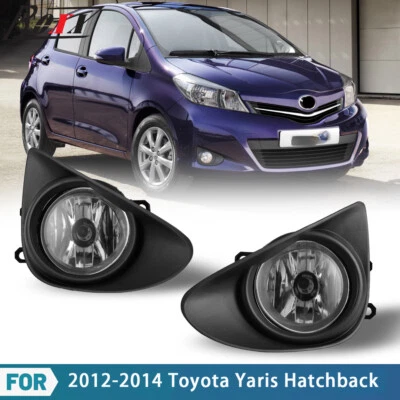 Par de luces antiniebla transparentes para parachoques Toyota Yaris Hatchback 2012-2014 Foto 1 de 4