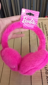 Barbie Girls Kids Pink Fluffy Ear Muffs - Brand New - Picture 1 of 8
