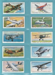 AEROPLANES - IMPERIAL REPROS  (OF PLAYERS)  -  SET OF 50 AIRCRAFT OF THE R.A.F. - Picture 1 of 10