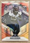 2021 Panini Phoenix Baron Browning Rookie Fire Burst Card RC #186 Denver Broncos. rookie card picture