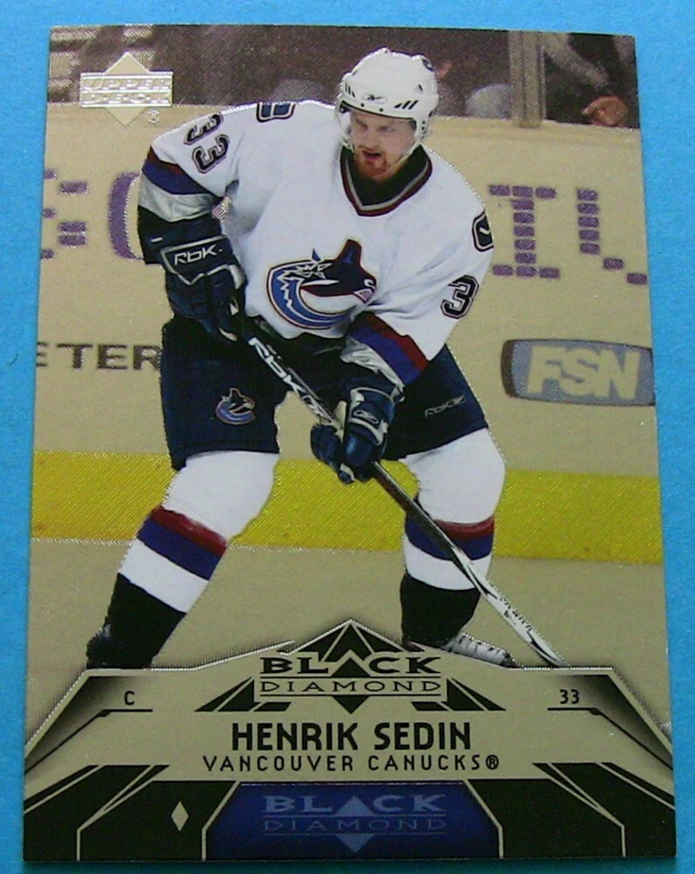 HENRIK SEDIN, 2007-08 UPPER DECK BLACK DIAMOND #77 - Image 1 of 3