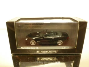 MINICHAMPS 31031 MERCEDES BENZ SL 2001 - BLACK 1:43 - VERY GOOD IN BOX - Foto 1 di 6