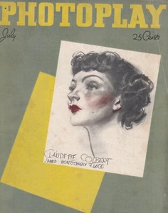 Photoplay--July 1936 Claudette Clbert by J M Flag - Picture 1 of 1