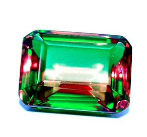 Zultanita natural grande 33,45 quilates 7 colores corte esmeralda piedra preciosa turca suelta 4 regalo - Imagen 1 de 7