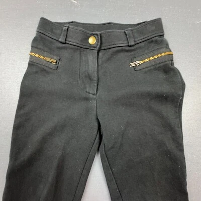 Pantalones de bolsillo Crewcuts Jeggings Niñas Talla 8 Negros Elastizados Calce Ajustado Cremallera Foto 1 de 4