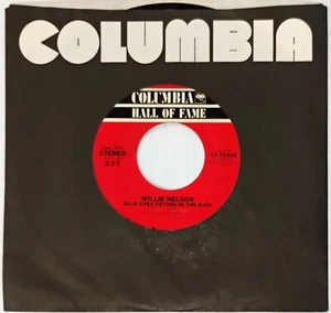 45 U/min Columbia 1989 Willie Nelson COUNTRY Blue Eyes Crying In The Rain RETRO - Bild 1 von 2