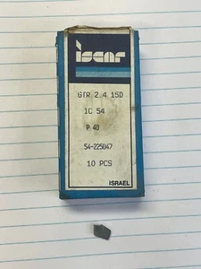 Iscar Hartmetall-Einsätze - GTR 2.4 15D Klasse IC 54 P40 - Menge. 10 - NEU IN BOX - Bild 1 von 1
