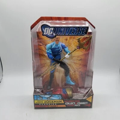 Figura 1 2008 DC Universe Ocean Warrior Aquaman Classics Wave 7 en caja original Foto 1 de 2