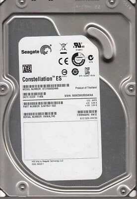 Seagate ES 1TB 7.2k SATA 2.0 3Gb/s 32MB ST31000524NS 9JW154-501 9JW154-502 - Image 1 of 3