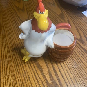 10" VINTAGE FOGHORN LEGHORN KITCHEN UTENSIL HOLDER Looney Tunes - Picture 1 of 7