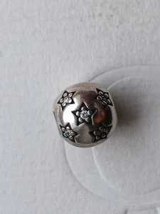 Original Pandora Element Clip, Kugel, retired, Zirkoniasteine, Sterne - Bild 1 von 3