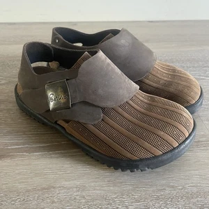 Birkenstock Betula Buckley Clog Size 5 Euro Brown Leather Mixed Media - Picture 1 of 11