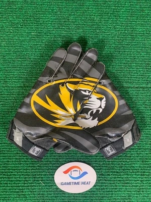 耐克 Vapor Jet Missouri Tigers Mizzou Team Issue 大学比赛橄榄球手套 M — 第 1/3 张图片