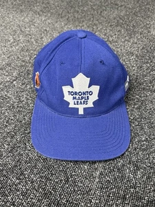 Vntg. Sports Specialties TORONTO MAPLE LEAFS Snapback Hat, NHL Rare Black Clean  - Picture 1 of 4
