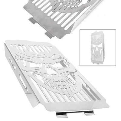 Skull Radiator Grille Protector Guard Cover For Honda Shadow ACE VT400/VT750 750 - Imagem 1 de 4