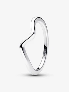 Pandora Timeless Sterling Silver Polished Wish Wave Ring, Size 5 - Picture 1 of 3