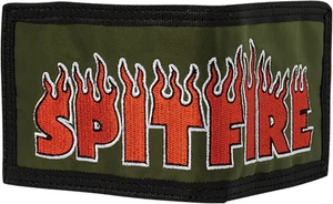 Spitfire Demonseed Script Bi-Fold Skateboard Wallet Olive - Picture 1 of 1