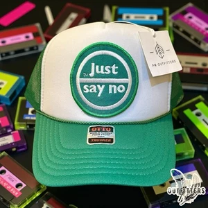 Retro 80er "Just Say No" bestickt Patch Otto Foam Front Rope Trucker - Bild 1 von 6