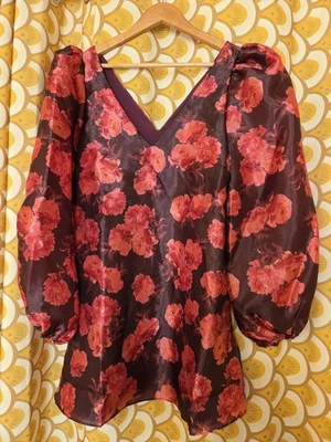 Новый с ярлыками Anthropologie BHLDN цветочный мини-платье маленький - Изображение 1 из 4