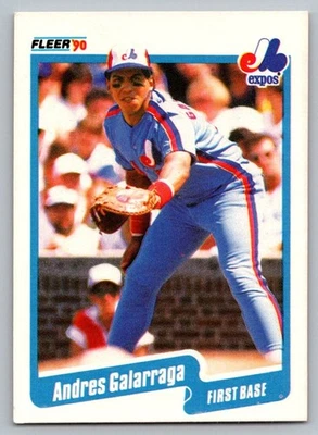1990 Fleer - Andres Galarraga #345 - Image 1 of 2