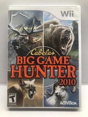 Cabela's Big Game Hunter 2010 juego solo para Wii y Wii U Shooter - probado en caja original Foto 1 de 4