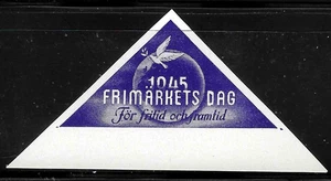 Sweden Poster Cinderella Stamp Philatelic Exhibition 1945 MNH - Picture 1 of 2