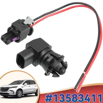 Ambient Air Temperature Sensor Connector Pigtail Harness 13583411 Compatible Car Foto 1 de 4