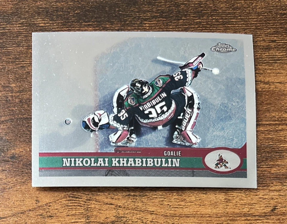 1999-00 Topps Chrome #47 Nikolai Khabibulin Phoenix Arizona Coyotes - Image 1 of 2
