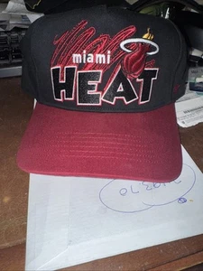 Miami Heat '47 Brand Black Hat Logo Snapback NBA Adjustable OSFA NEW Without Tag - Picture 1 of 7
