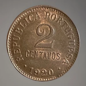 Portugal 2 Centavos 1920, Grade UNC - Picture 1 of 2