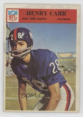 1966 Philadelphia Henry Carr #120 Rookie RC - Image 1 of 2
